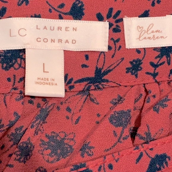 LC Lauren Conrad Floral Print Peasant Blouse - Picture 5 of 6
